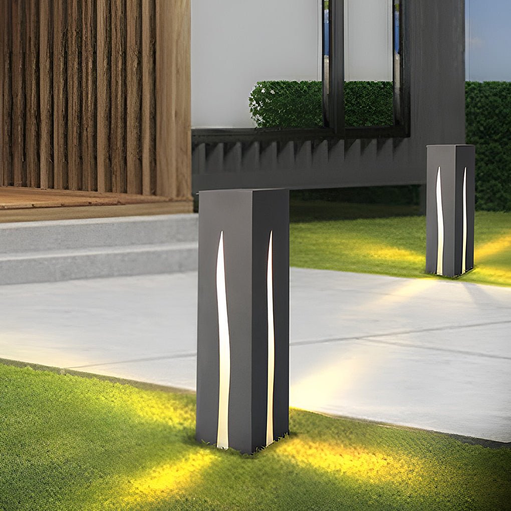 stylish rectangular led garden pathway lights for outdoor landscape illumination