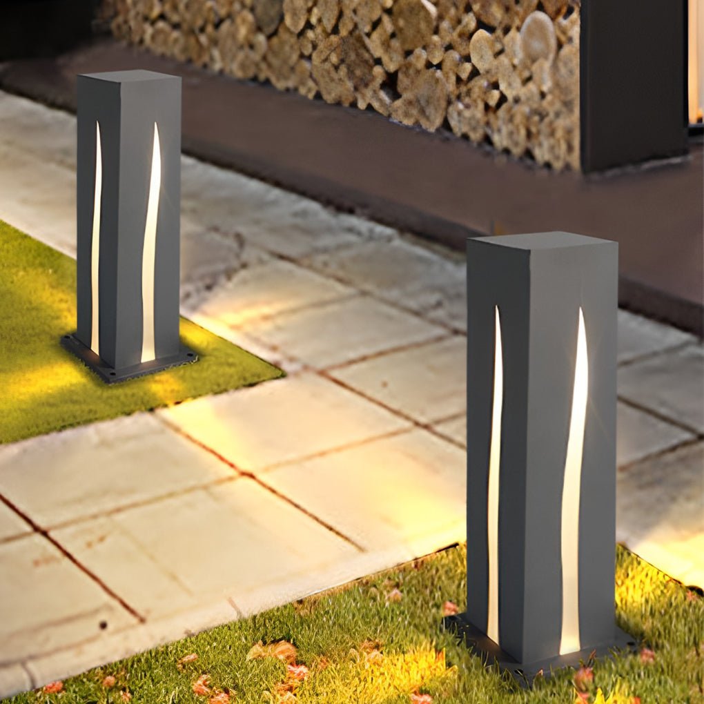 stylish rectangular led garden pathway lights for outdoor landscape illumination