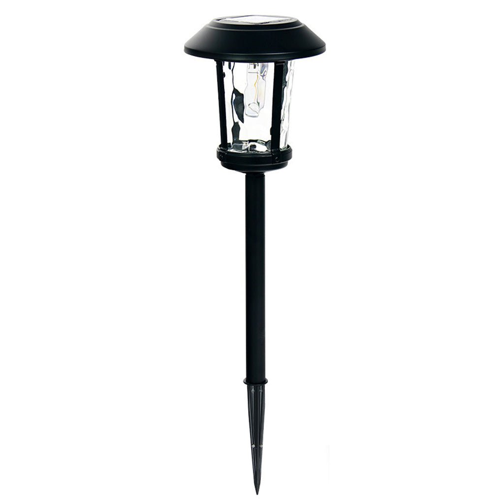 stylish solar post lights with elegant water glass lens