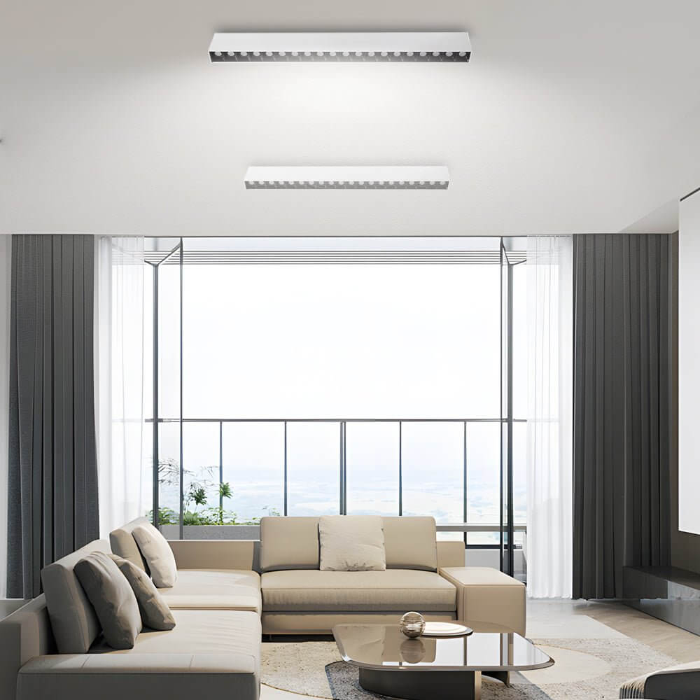 Linear LED Ceiling Downlight Fixture for Surface Mounting