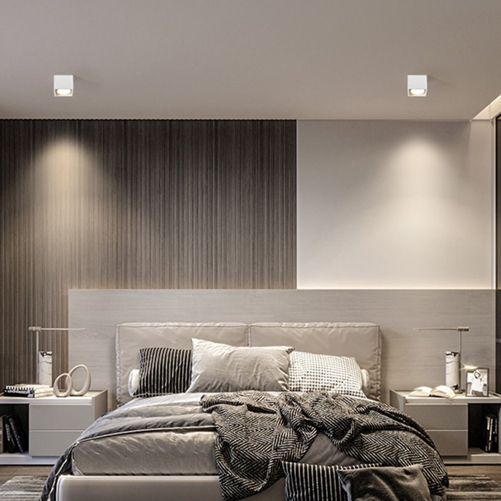 Detachable Surface-Mount Downlight Spotlight — Aluminum, GX53 LED, 3-Step Dimming, No Main Lighting