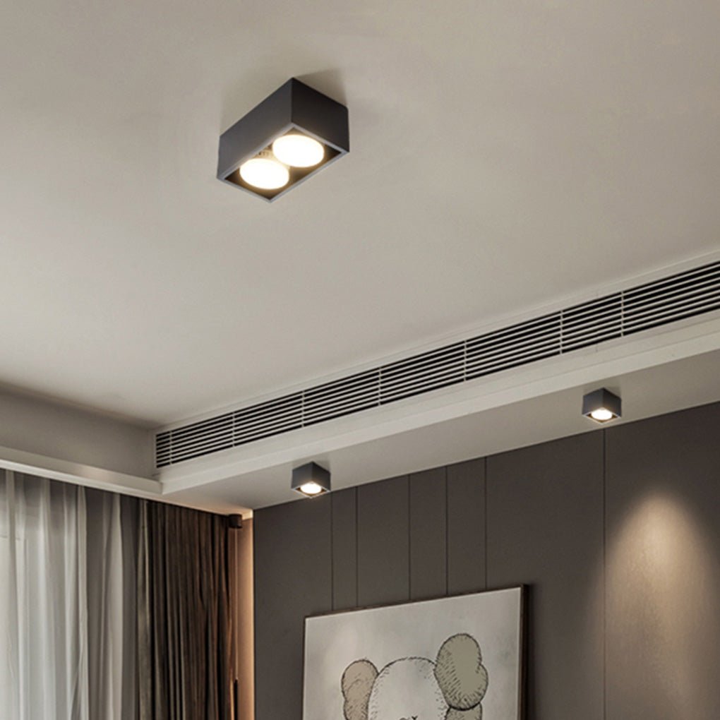 Detachable Surface-Mount Downlight Spotlight — Aluminum, GX53 LED, 3-Step Dimming, No Main Lighting