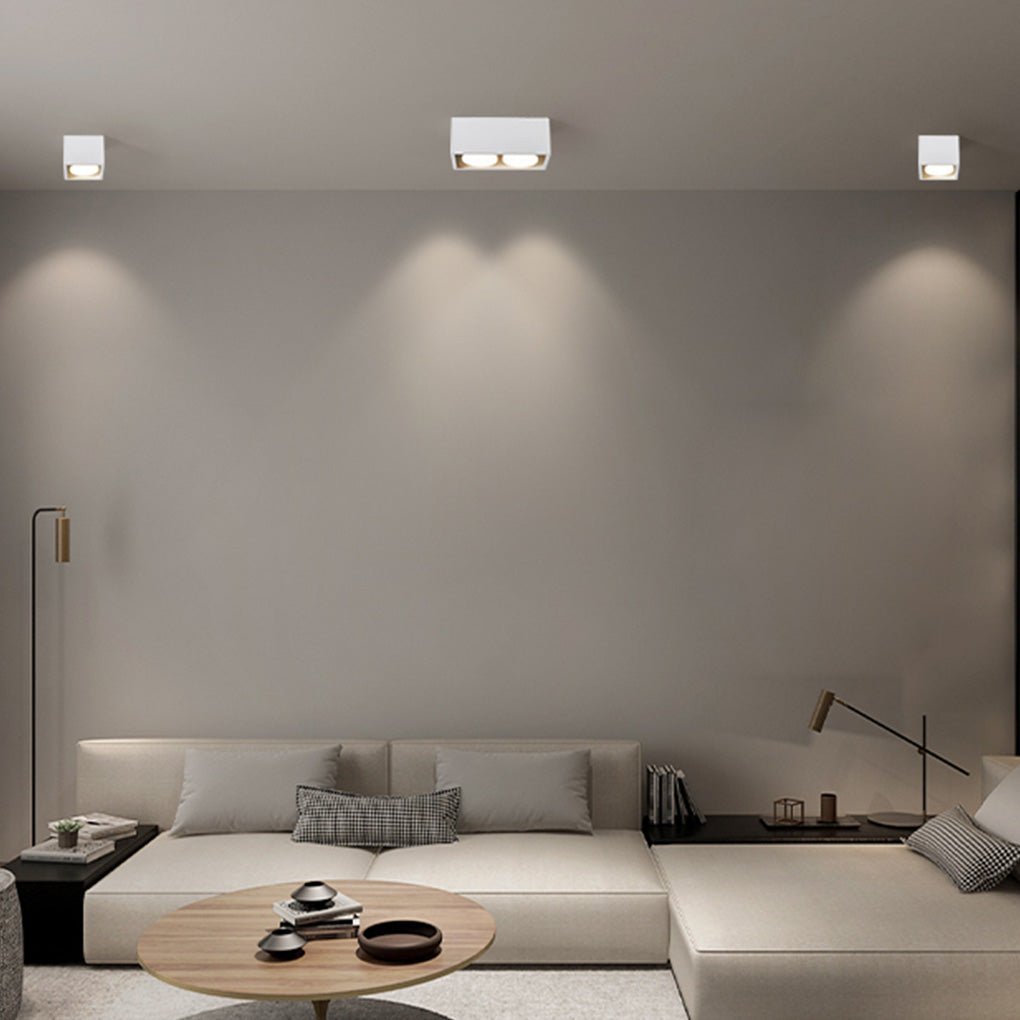 Detachable Surface-Mount Downlight Spotlight — Aluminum, GX53 LED, 3-Step Dimming, No Main Lighting