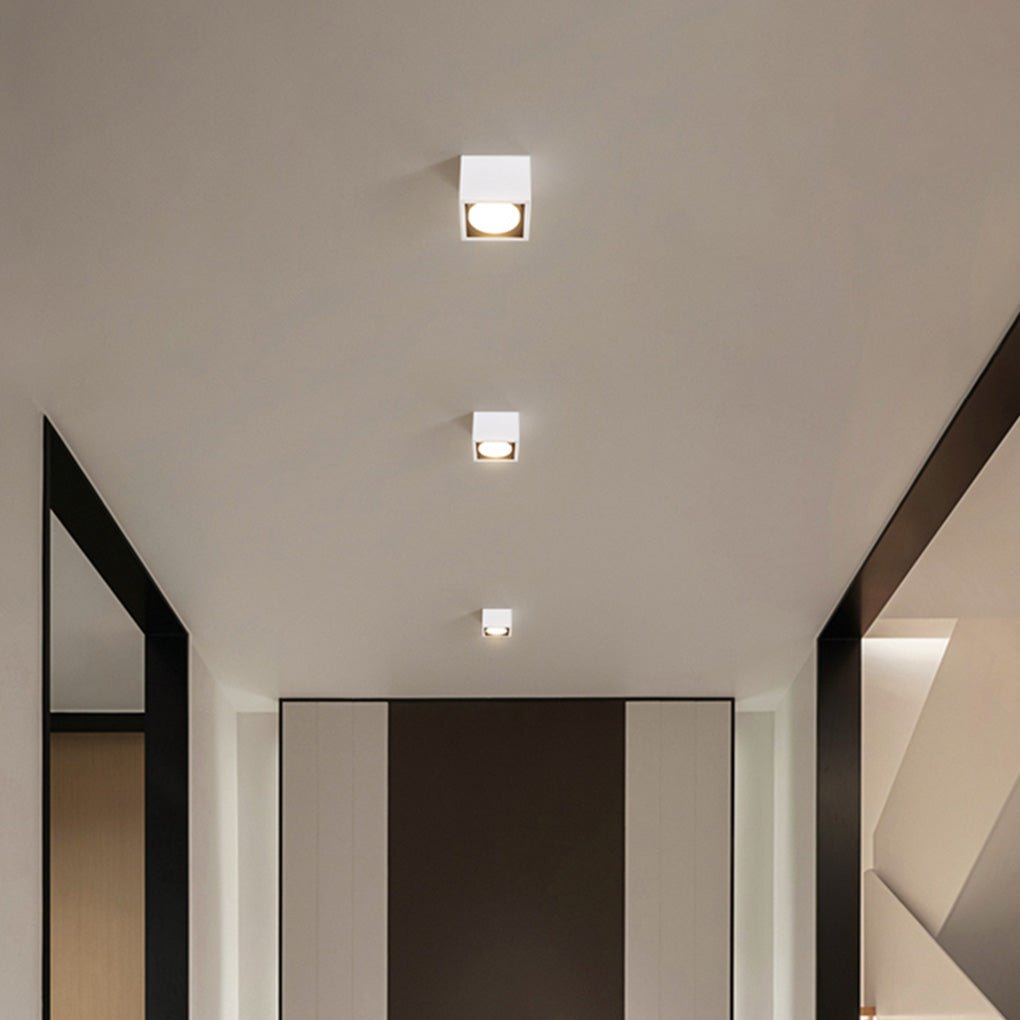 Detachable Surface-Mount Downlight Spotlight — Aluminum, GX53 LED, 3-Step Dimming, No Main Lighting