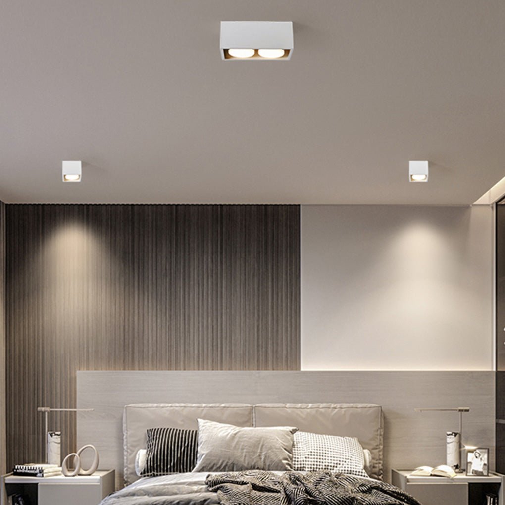 Detachable Surface-Mount Downlight Spotlight — Aluminum, GX53 LED, 3-Step Dimming, No Main Lighting