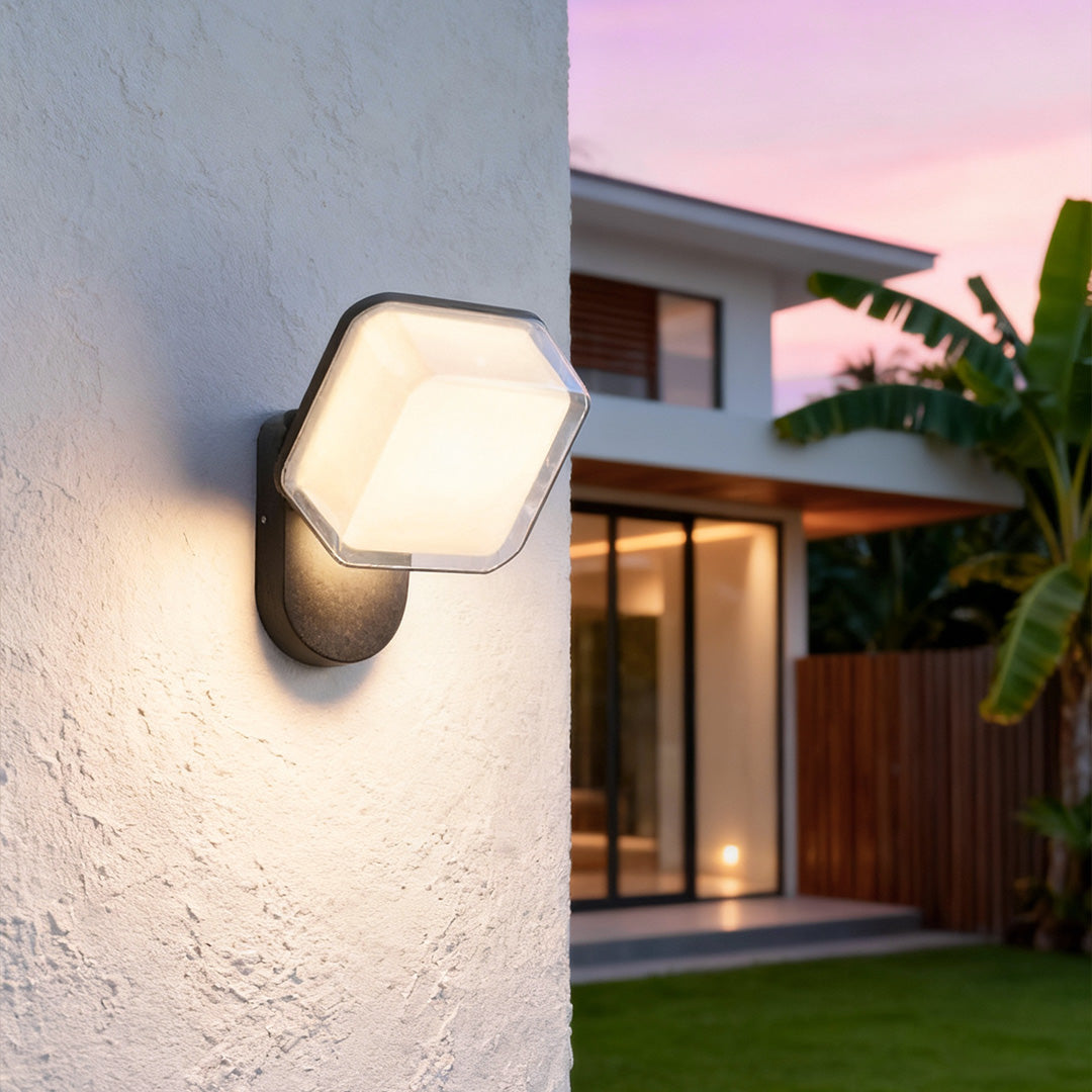 Swing Outdoor Wall Sconce — Aluminum, LED, 360° Rotatable, 25W / 35W, IP65 Weatherproof