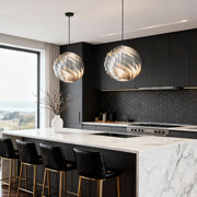 Swirl Turbine Pendant Light — Aluminum, 19W LED, 78.7" Adjustable Cord, 14" / 20" / 24"