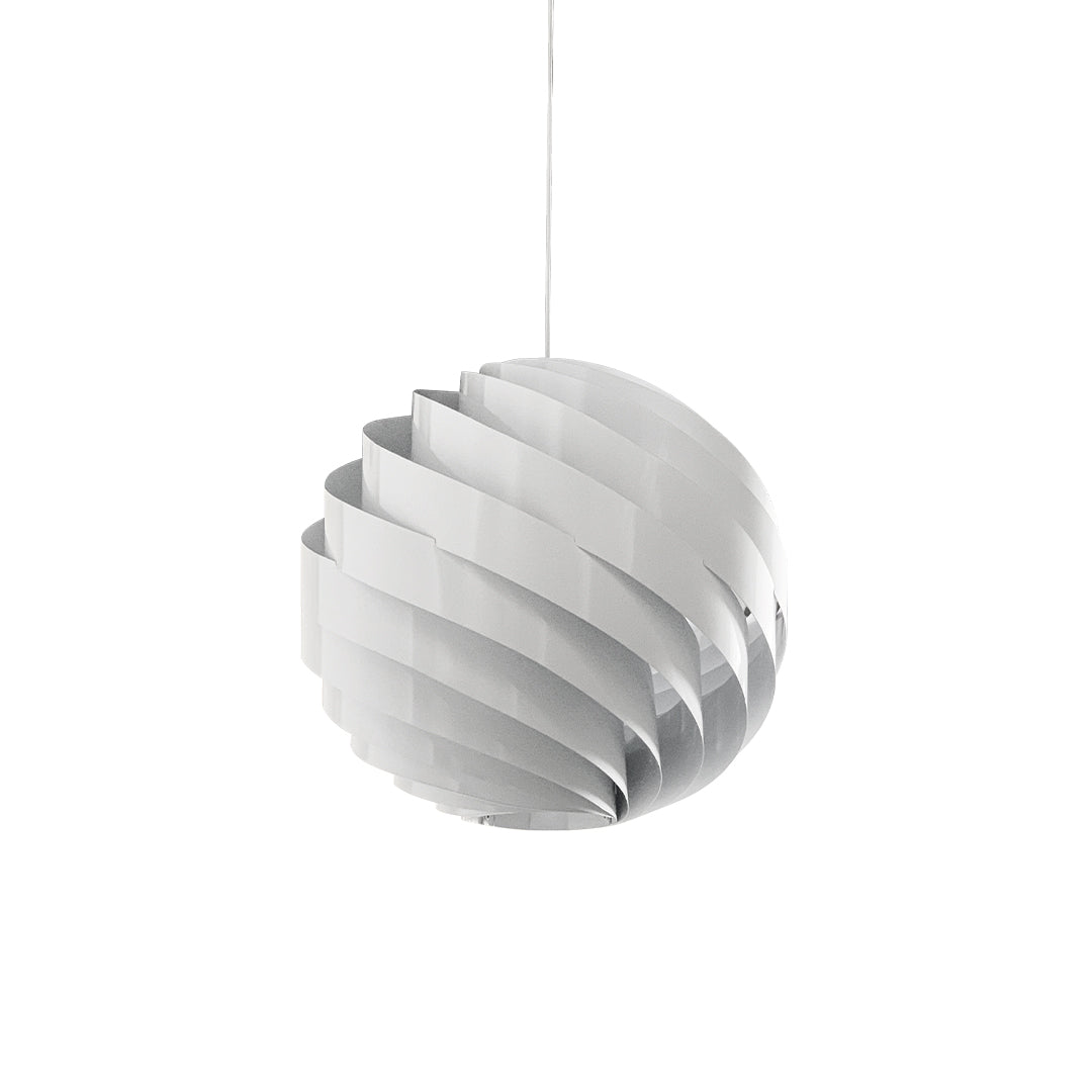 Swirl Turbine Pendant Light — Aluminum, 19W LED, 78.7" Adjustable Cord, 14" / 20" / 24"