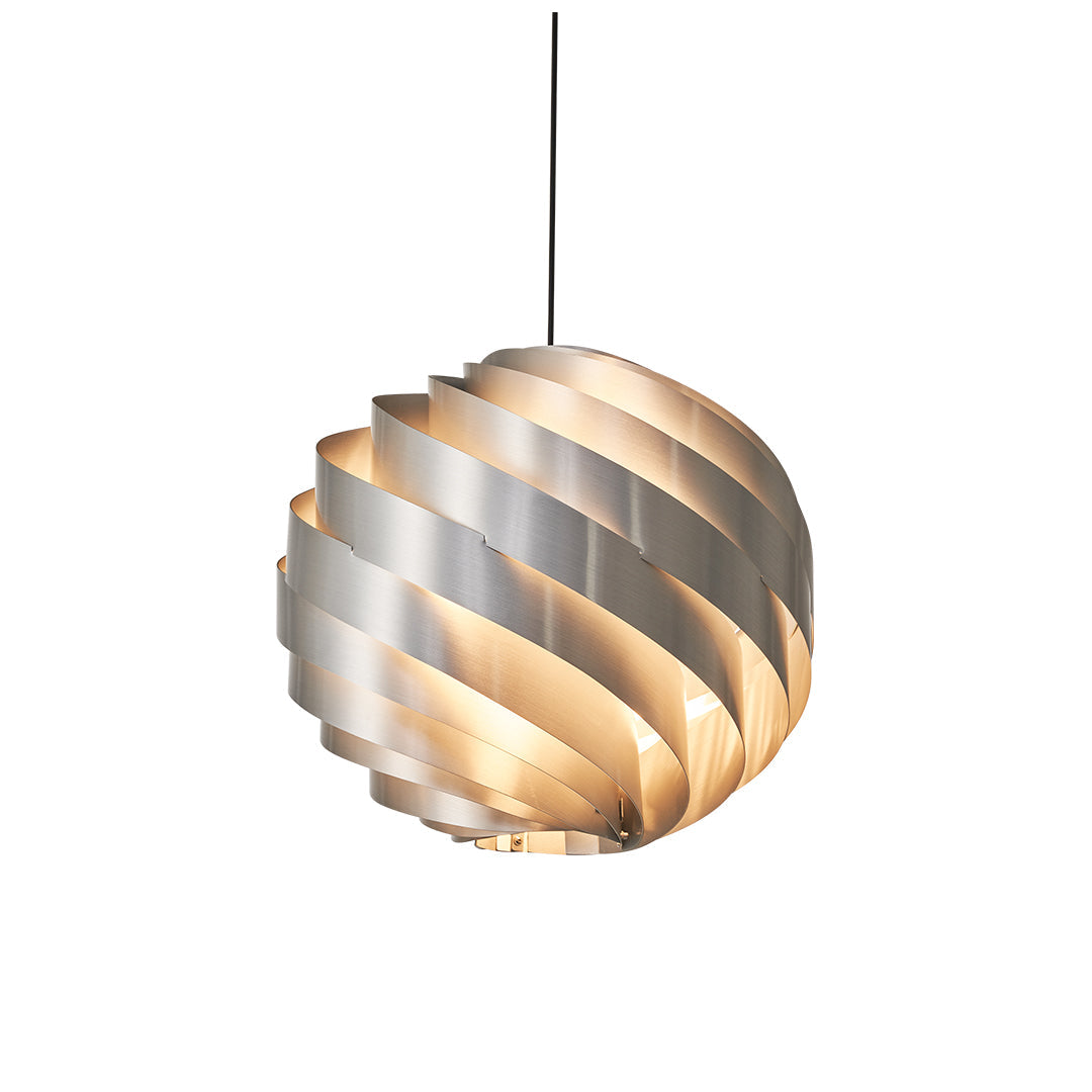 Swirl Turbine Pendant Light — Aluminum, 19W LED, 78.7" Adjustable Cord, 14" / 20" / 24"