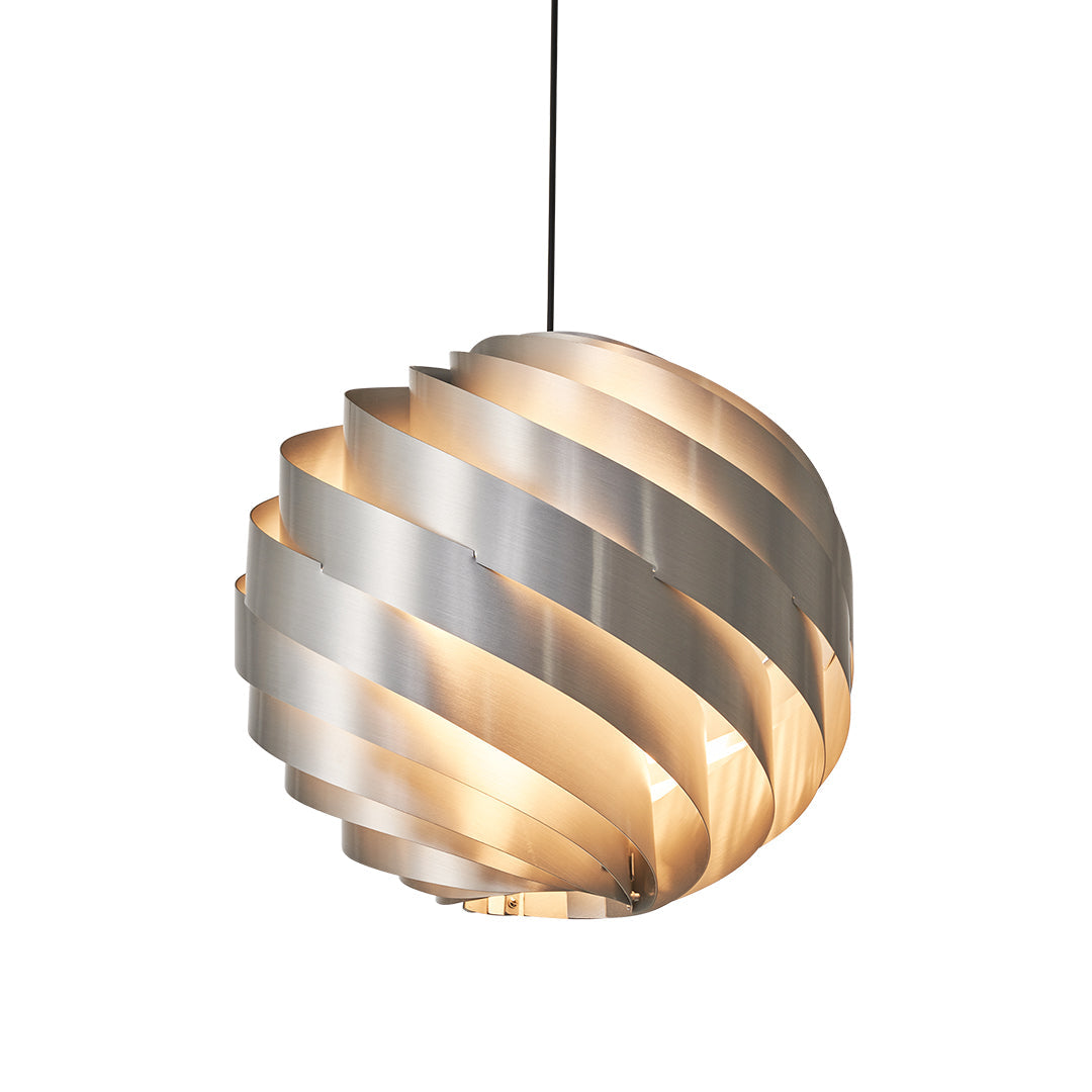 Swirl Turbine Pendant Light — Aluminum, 19W LED, 78.7" Adjustable Cord, 14" / 20" / 24"
