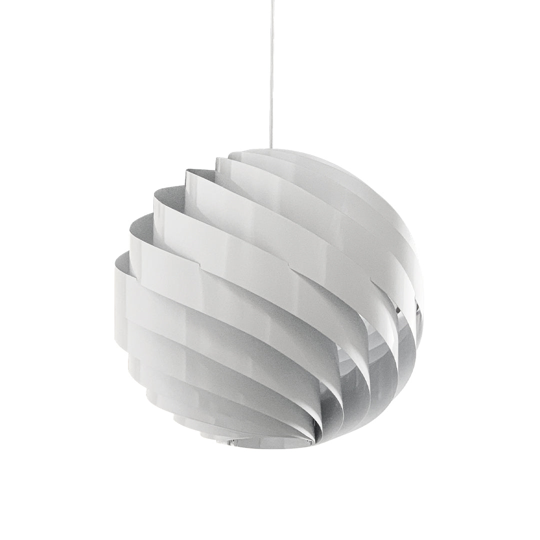 Swirl Turbine Pendant Light — Aluminum, 19W LED, 78.7" Adjustable Cord, 14" / 20" / 24"