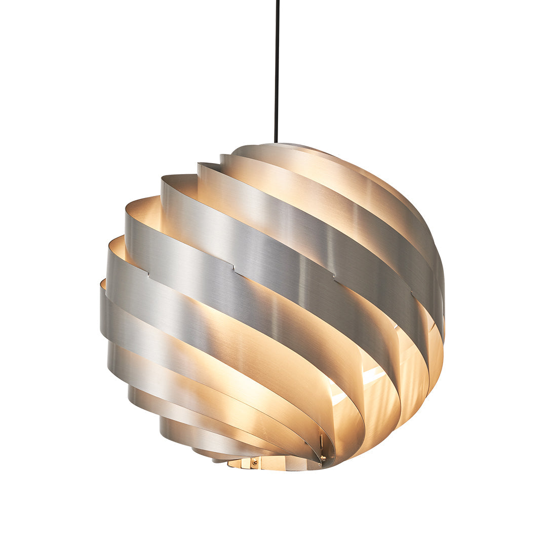 Swirl Turbine Pendant Light — Aluminum, 19W LED, 78.7" Adjustable Cord, 14" / 20" / 24"