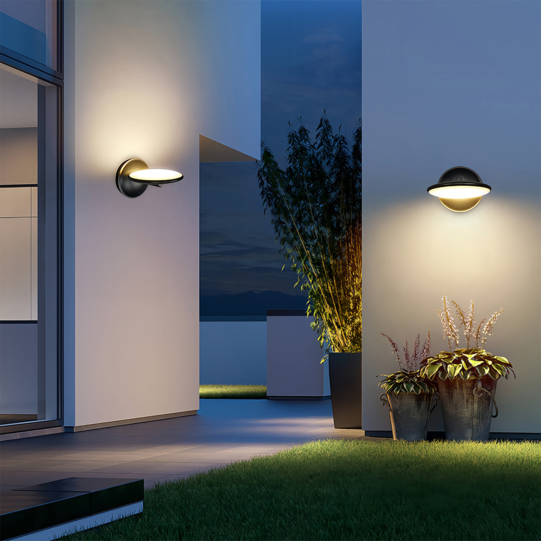Simple LED Waterproof Swivel Wall Light in Aluminum and Acrylic