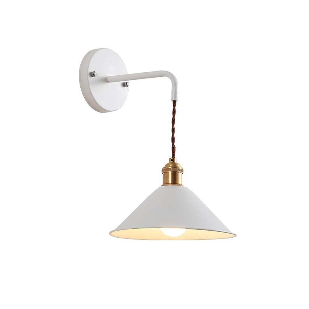 Funnel-Shaped Diffused Wall Sconce — Painted Metal, 1-Light LED, 9" Diameter
