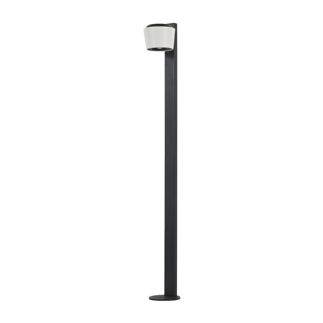 Minimalist Aluminum Path Light — Glass Shade, 12W LED, IP65, 19.7" or 27.6", DC 24V