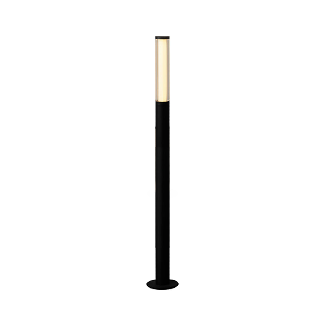 Minimalist LED Bollard Garden Light — Aluminum, High-Transparency Glass, IP65, Ra90, 4 Heights