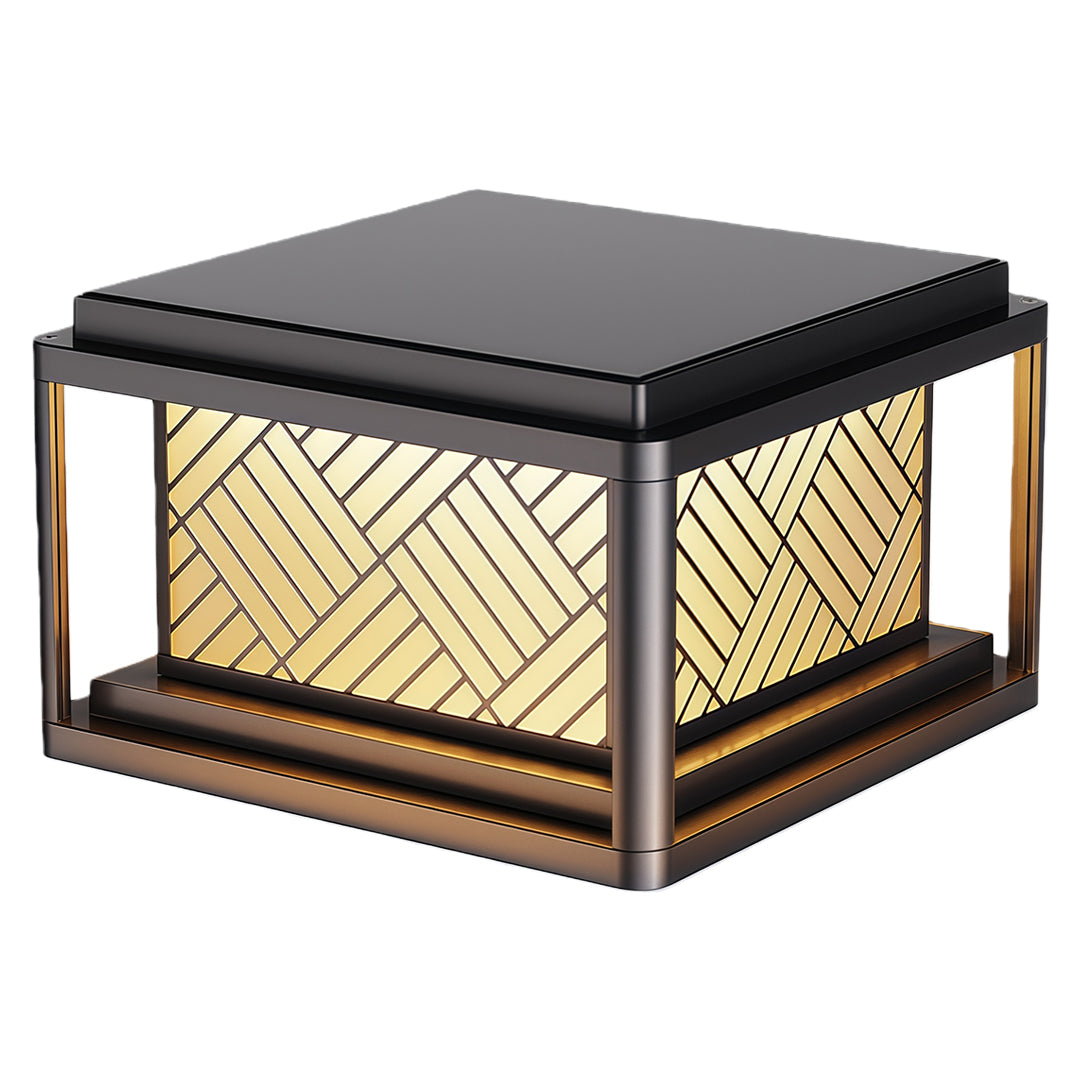 Modern Outdoor LED Pillar Light — Aluminum & Acrylic, Solar or Wired, IP54, 25CM / 30CM / 40CM