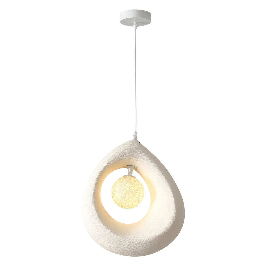 Wabi-Sabi Statement Pendant Light — PS Shade, G9, 59.1" Adjustable Cord, 12.6" × 13.8"