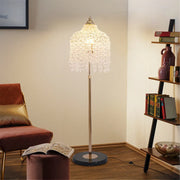 Luxury LED Floor Crystal Lamps with Decorative Hardware Lighting Luxe