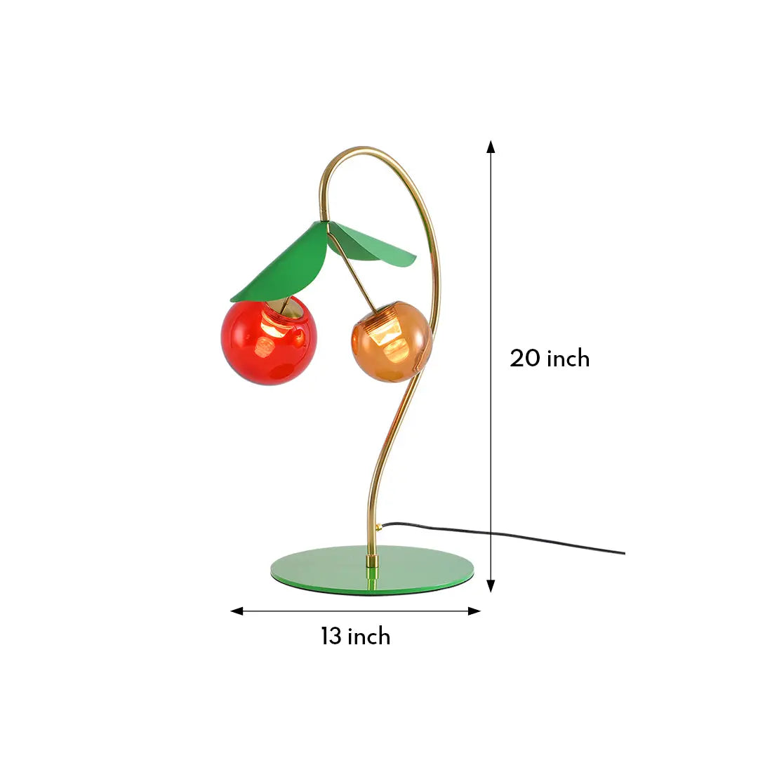 Modern Nordic Dual-Head LED Table Lamps with Stained Glass Design - Creative Cherry Style Luxe