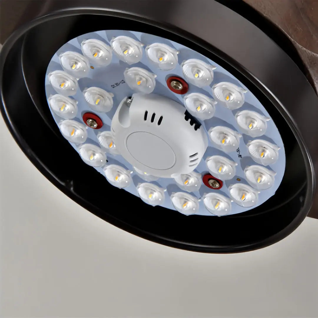 3-Blade Ceiling Fan with Light and Remote Control - Quiet DC Motor Design Luxe