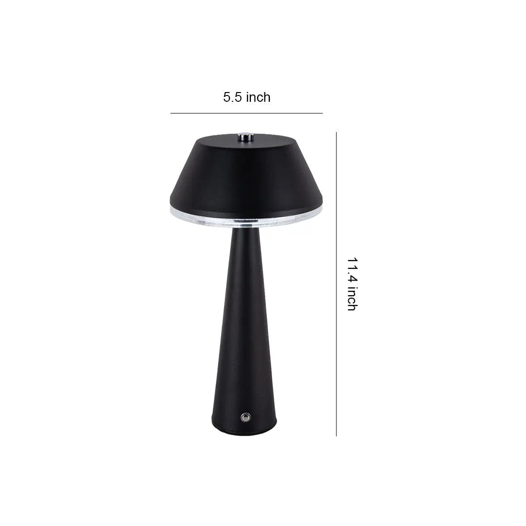 Unique Contemporary Portable Cordless Rechargeable Table Lamp Luxe