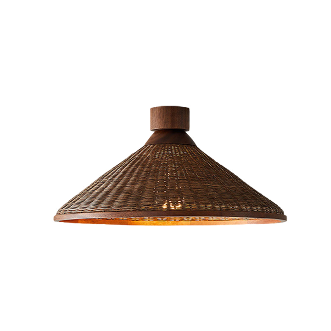 Wabi-Sabi Rattan Woven Pendant Light — Handcrafted Wicker and Iron, 1- or 3-Light, 3-Step Dimming (3000K/4500K/6000K), 12W–36W