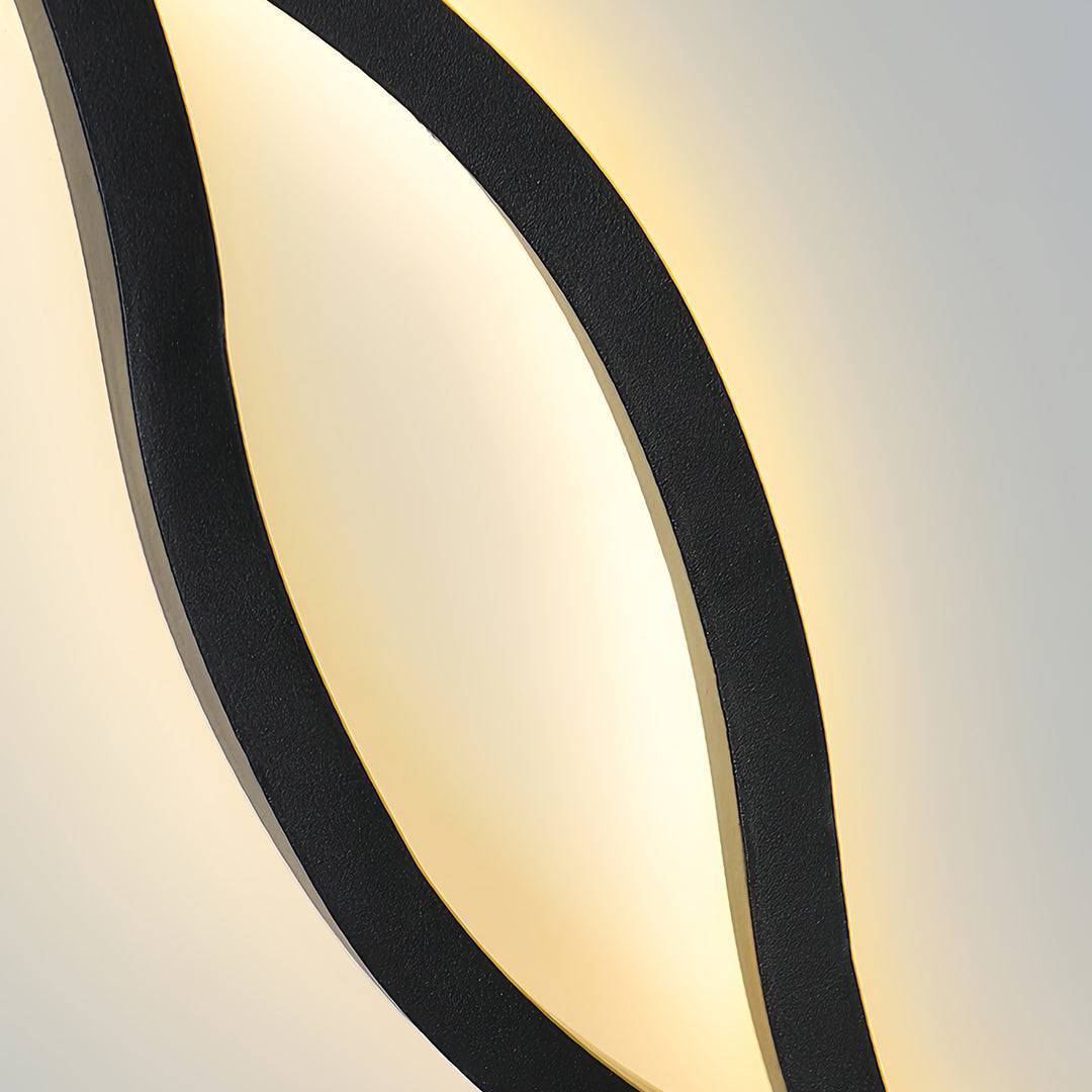 Wavy Linear Wall Sconce — Aluminum & Silicone, 19W LED, USB Rechargeable, 5000mAh Battery, 3-Step Dimming, 39.37"