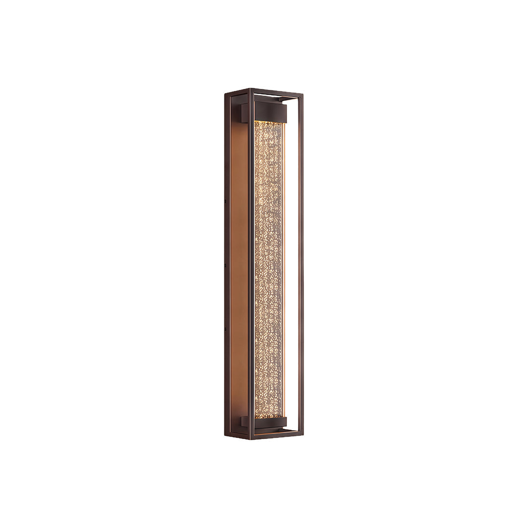 Minimalist Linear Outdoor Wall Sconce — Stainless Steel, Coffee Finish, Integrated LED, IP44, 3 Sizes