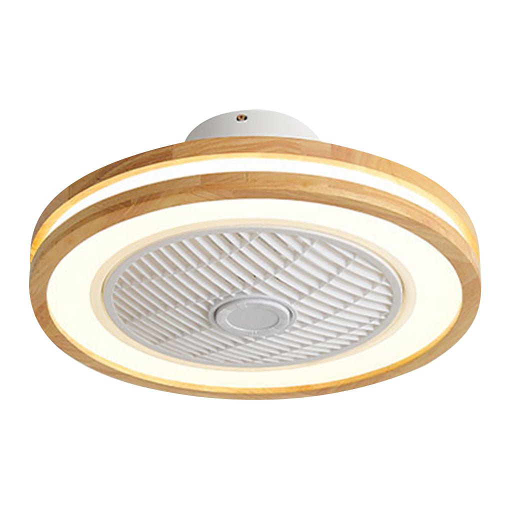 Nordic Modern Bladeless Ceiling Fan with Lights and Remote Control - Three-Level Wind Regulation