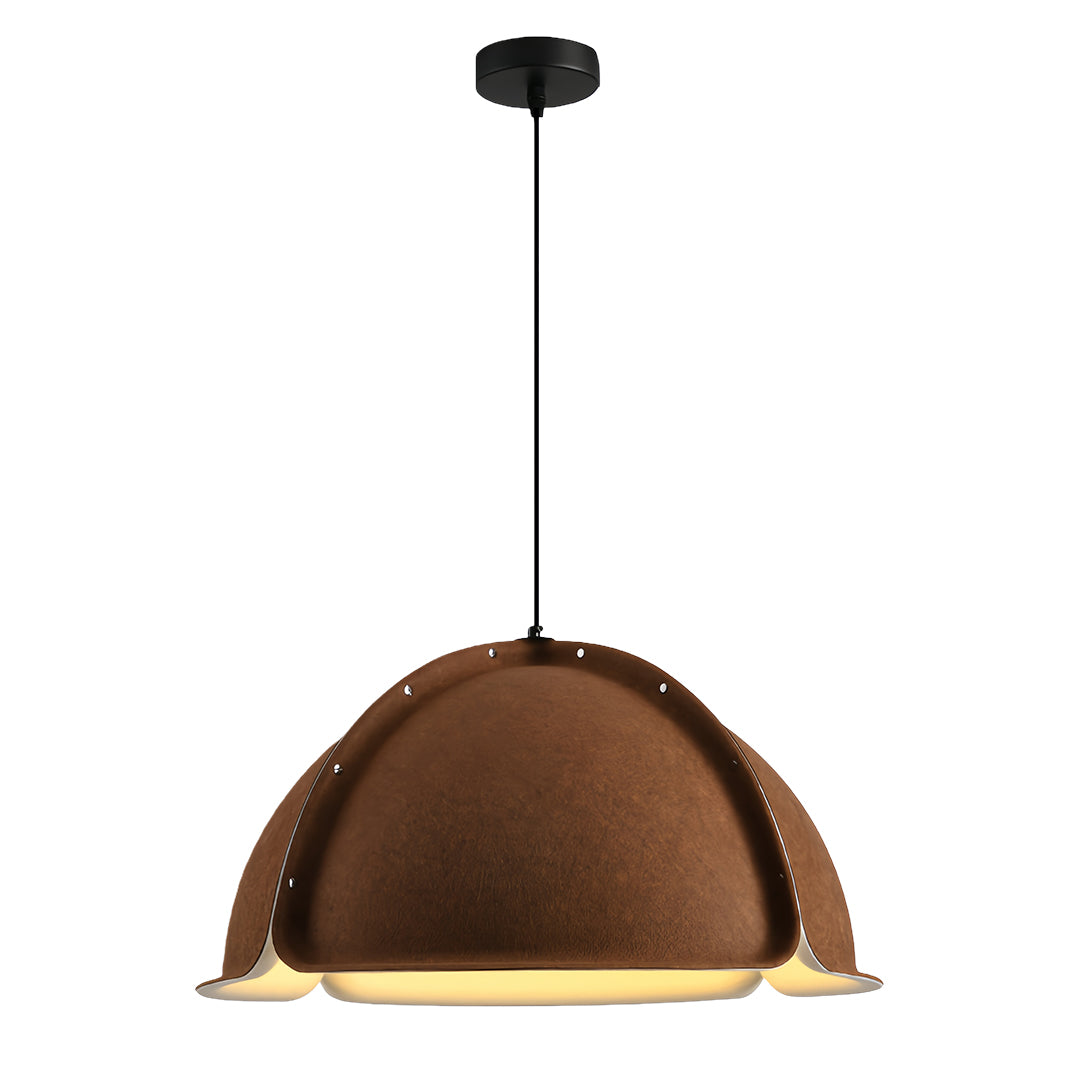 Hat-Shape PET Felt Pendant Light — Iron Frame, Adjustable Height, E27, 23.6" or 31.5"