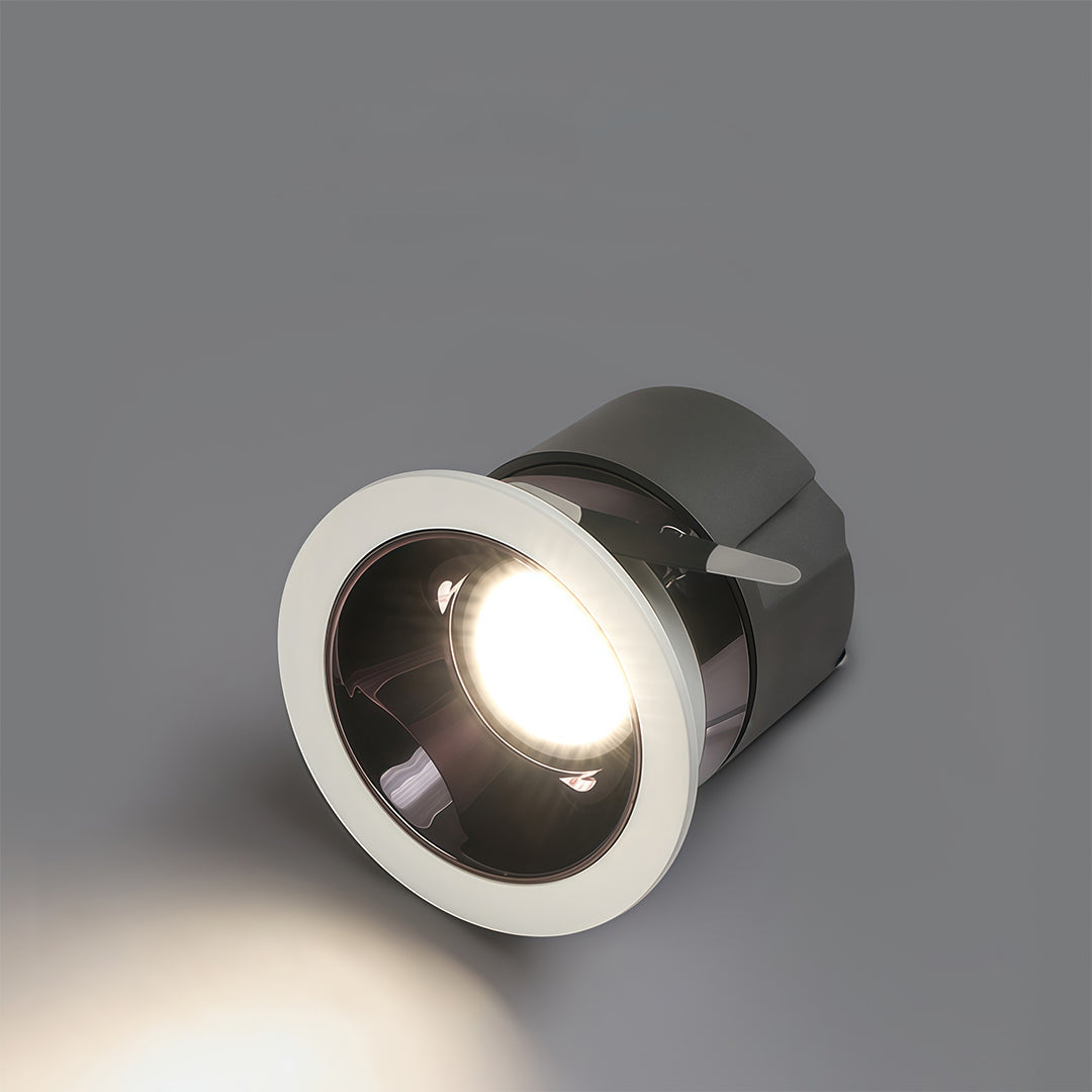 Adjustable Recessed Downlight — Anti-Glare Honeycomb Mesh, COB LED, 7W / 10W / 15W, 3000K / 4000K / 6000K, Black or White