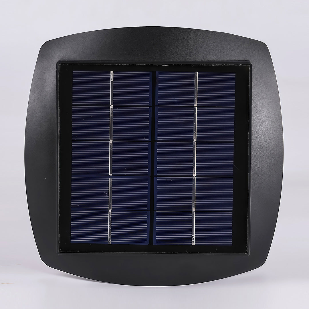 Solar Path Light — Black Aluminum, LED, Dual Color Temperature (3000K/6000K), IP65 Weatherproof