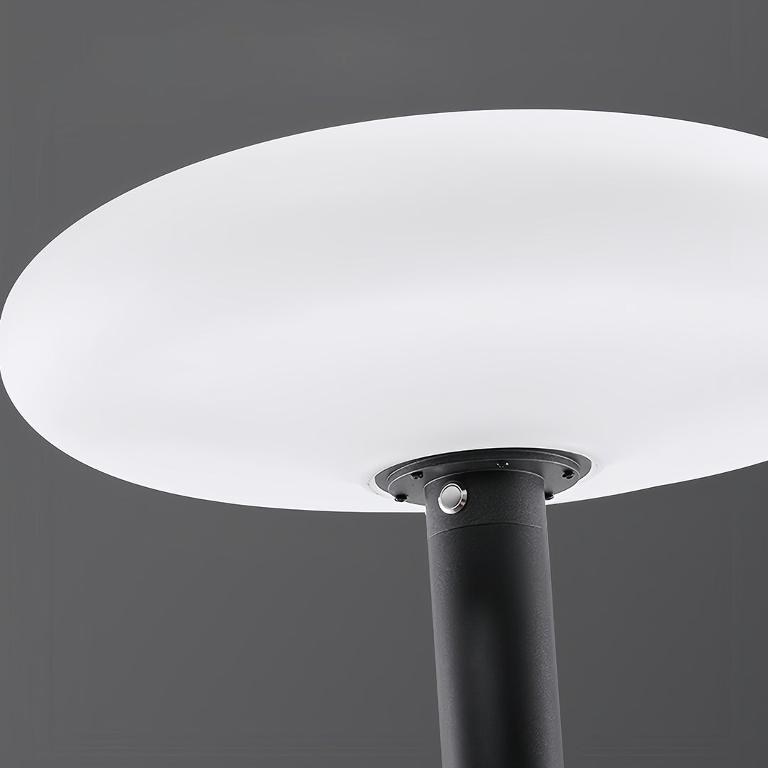 Spherical Solar LED Post Light — Aluminum & PE Shade, 8000mAh, IP65, Portable or Fixed, 15.75"