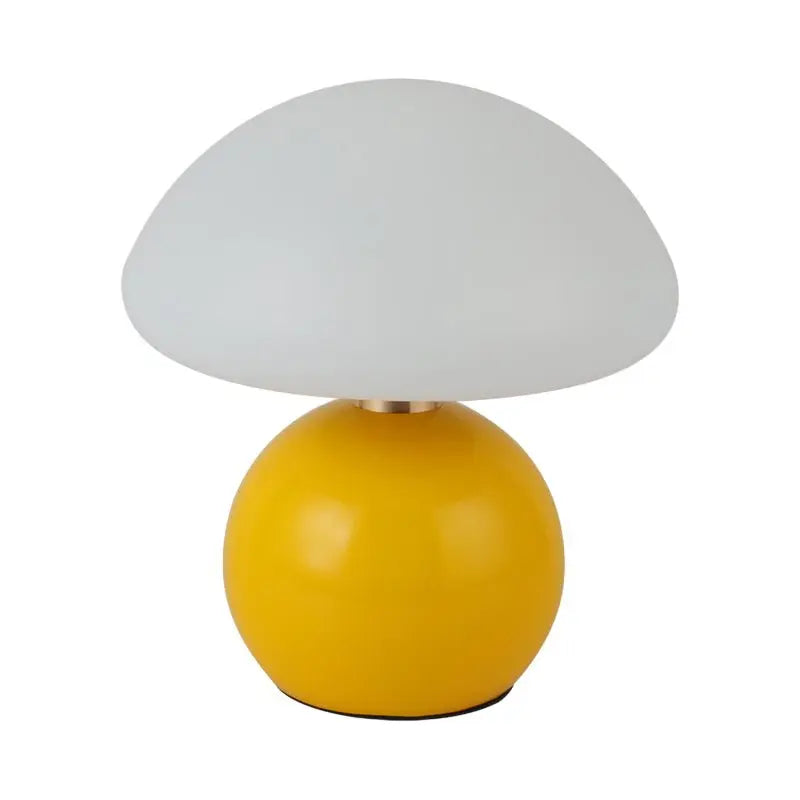 Cute Kids Lamp with Touch Control: Acrylic Mushroom Design and Metal Ball Accent Luxe
