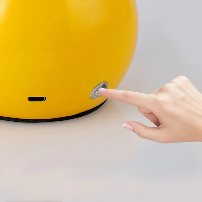 Cute Kids Lamp with Touch Control: Acrylic Mushroom Design and Metal Ball Accent Luxe