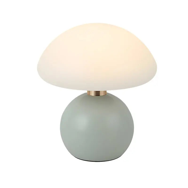 Cute Kids Lamp with Touch Control: Acrylic Mushroom Design and Metal Ball Accent Luxe