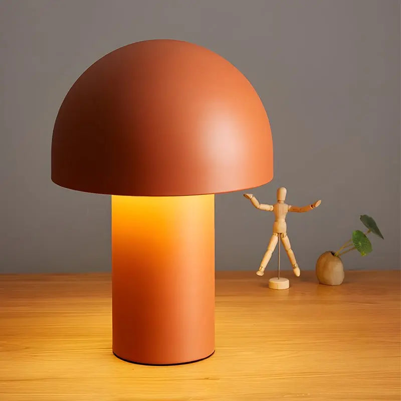 Frosted Ambient Table Lamp with Touch Control and Dome Mushroom Design Luxe