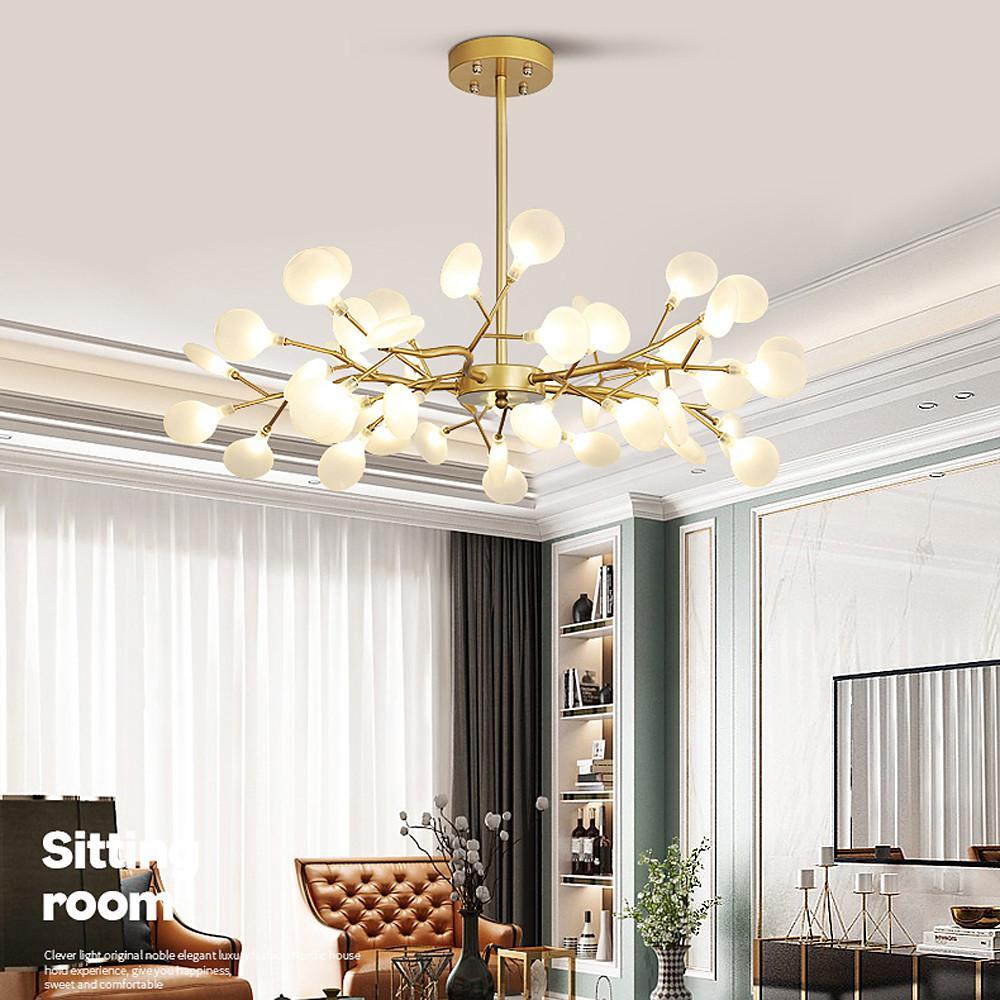 Firefly Sputnik Chandelier — Aluminum & Acrylic, LED, 27/36/45/54-Light, 3000–6500K