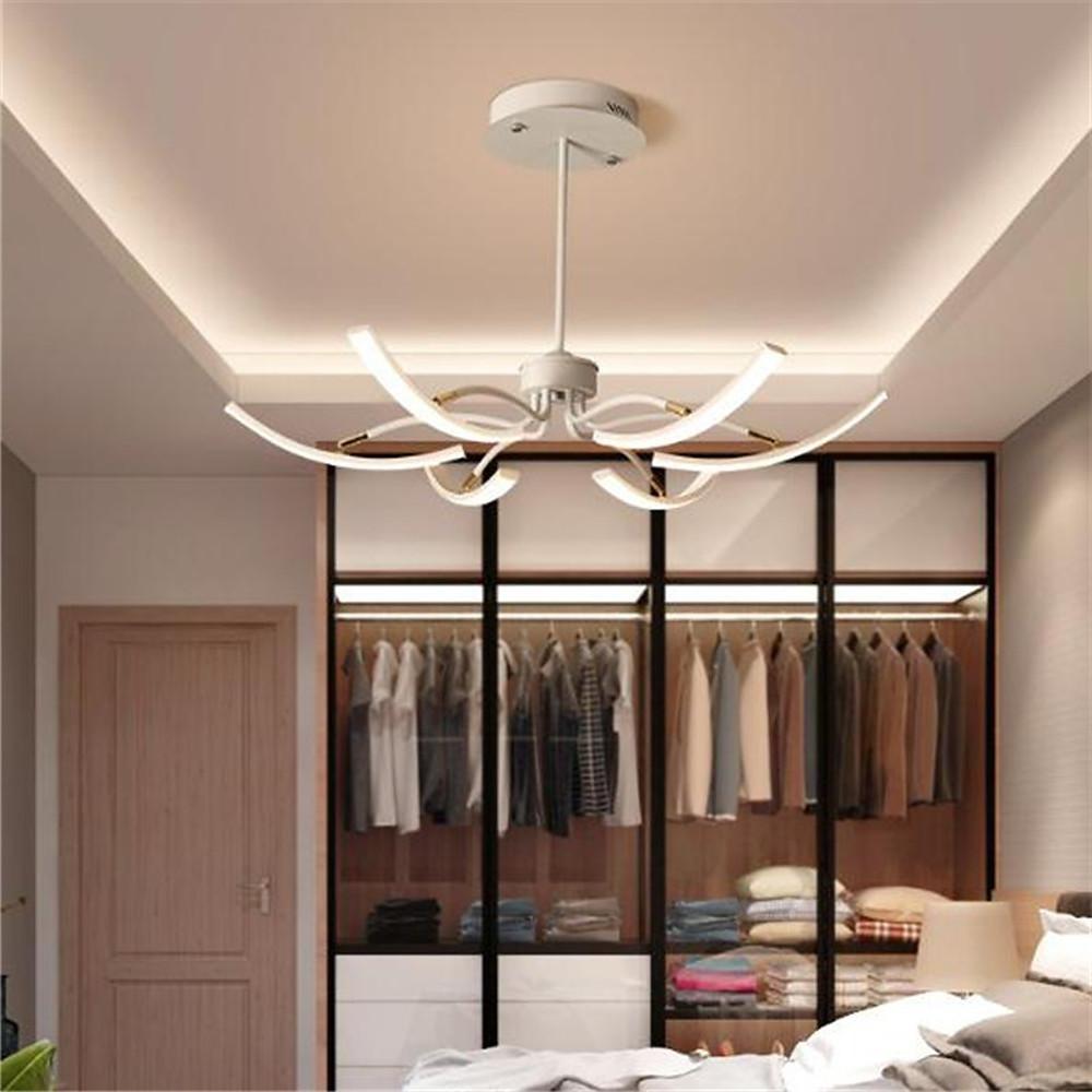 Dimmable LED Nordic Pendant Light - Flower Strips Hanging Chandelier