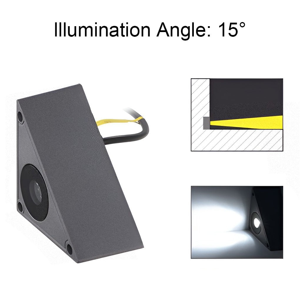 triangle led in wall step lights for outdoor use 110 220v wall mounted stair lights for courtyards and gardens