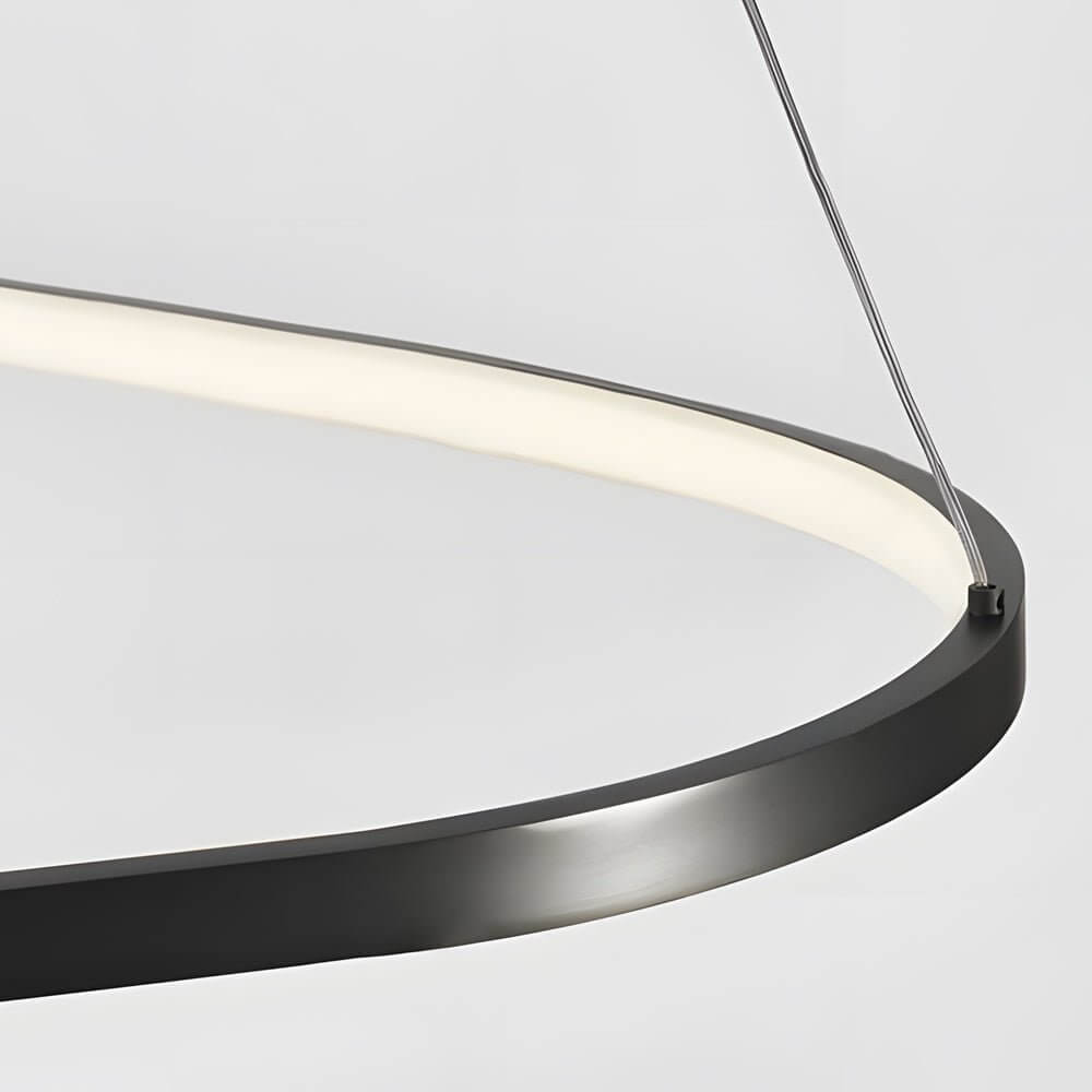 triangle ring chandelier in black available in 1 2 or 3 lights