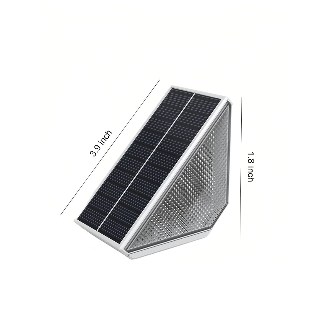 RGB Solar Step & Deck Lights, 4-Pack — ABS/PC, LED, IP65 Weatherproof, Warm White + 7-Color Mode, Auto Dusk-On