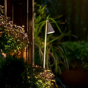 Modern Metal LED Pathway Lights — Aluminum with Acrylic Shade, 3000K Warm White, IP65, 3-Pack 18W or 5-Pack 35W, Black or White