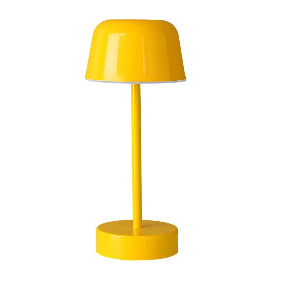 Hat-Style Table Lamp with Adjustable Metal Finish Luxe