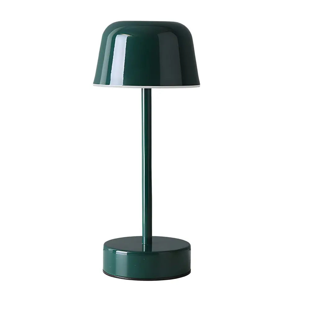 Hat-Style Table Lamp with Adjustable Metal Finish Luxe