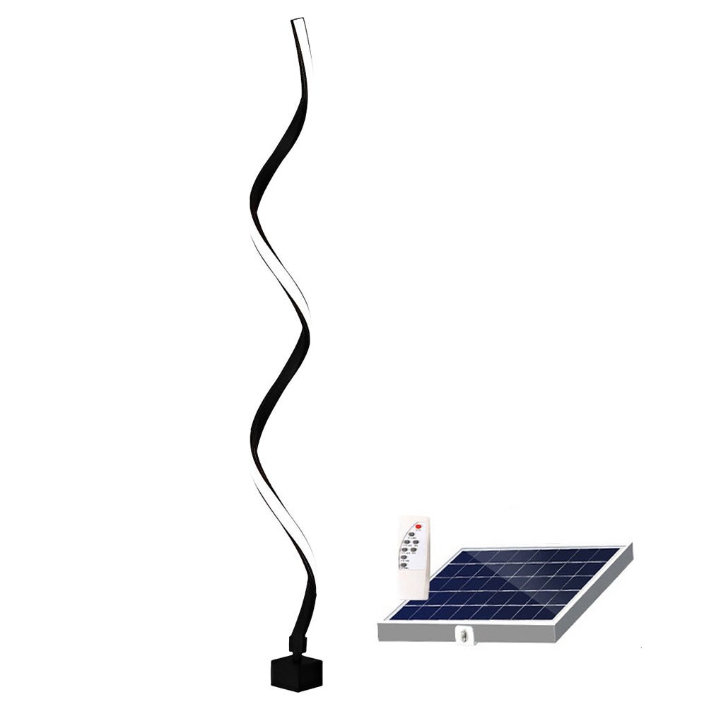 twisted seaweed shaped solar lawn lights li002228