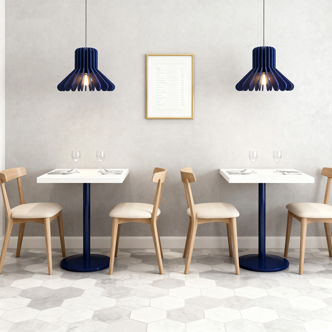 Acoustic PET Felt Pendant Light — Iron, Sound-Dampening, E27, 13.8" or 19.7", Adjustable Chain