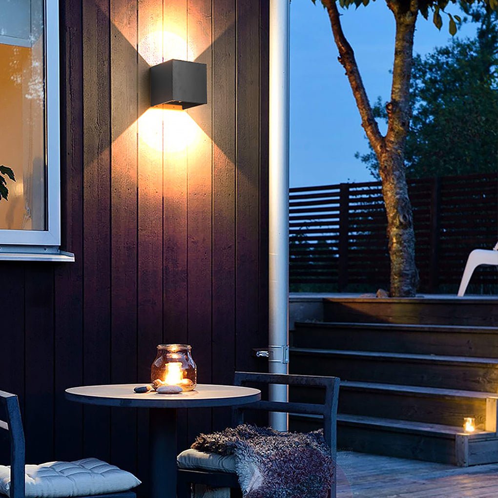 Adjustable Modern Square Waterproof Up and Down Exterior Lights