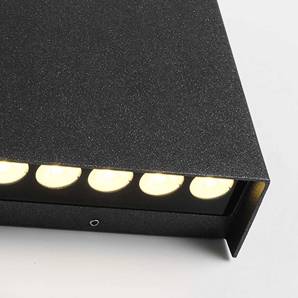 Modern Up/Down Outdoor Wall Sconce — Aluminum and Glass, LED 3000K, 10W–16W, IP65
